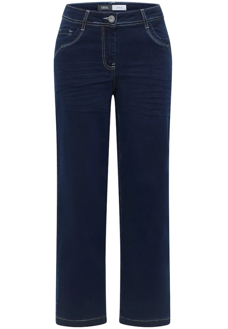 Wide Leg Rinsed Jeans rinsed wash