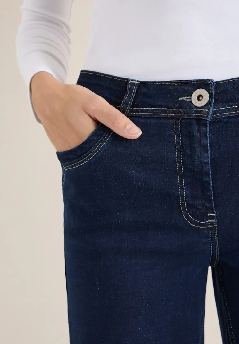 Wide Leg Rinsed Jeans rinsed wash