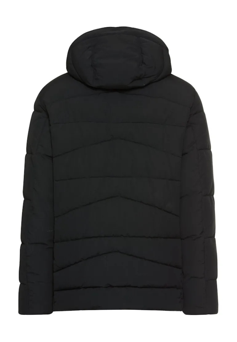 Winterjacke mit abnehmbarer Kapuze asphalt