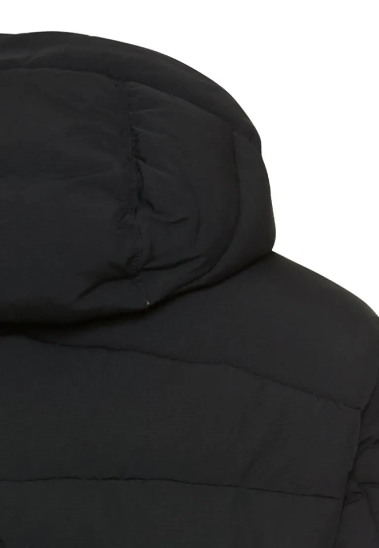 Winterjacke mit abnehmbarer Kapuze asphalt