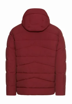 Winterjacke mit abnehmbarer Kapuze amber red