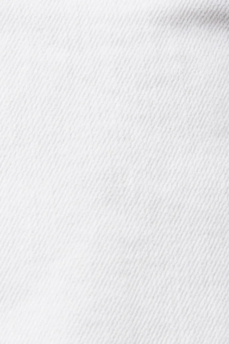 Women Pants denim cropped white