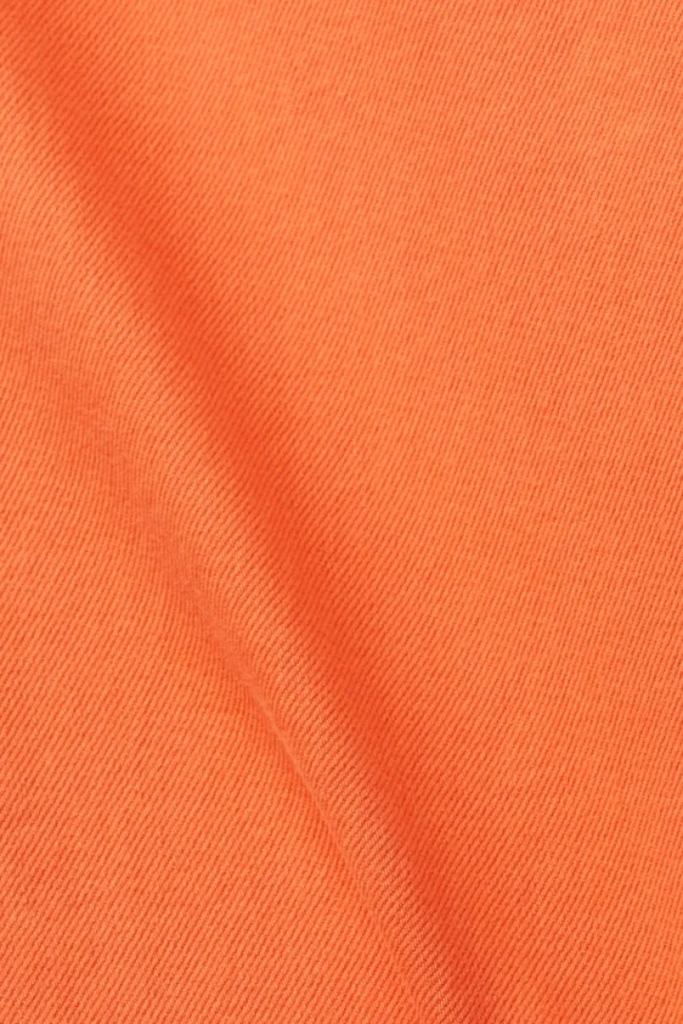 Women Pants woven length service orange red