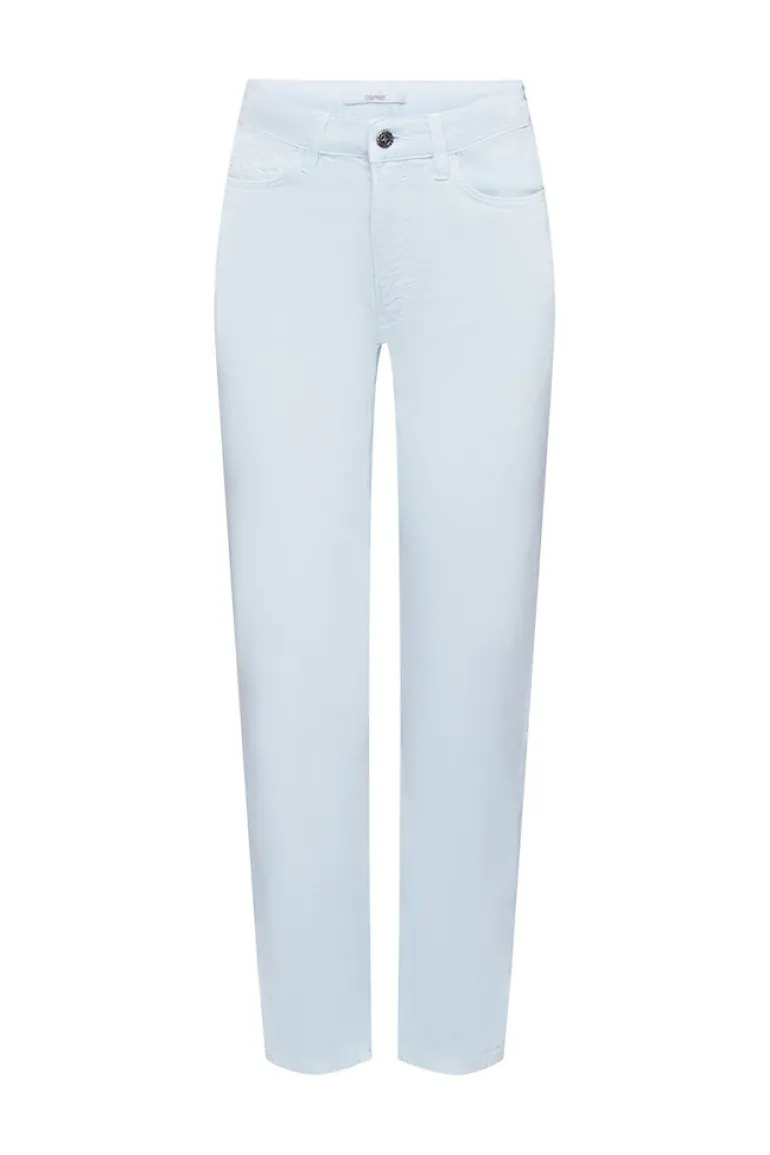 Women Pants woven length service pastel blue