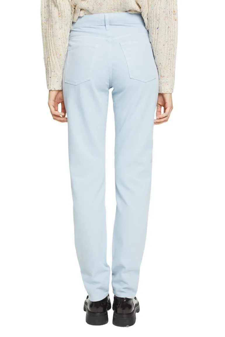 Women Pants woven length service pastel blue