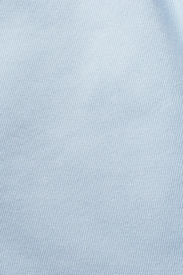 Women Pants woven length service pastel blue