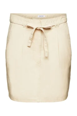 Women Skirts woven mini cream beige