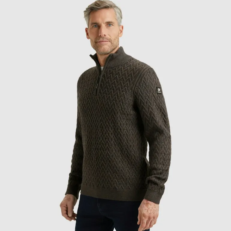 wool blend dark earth