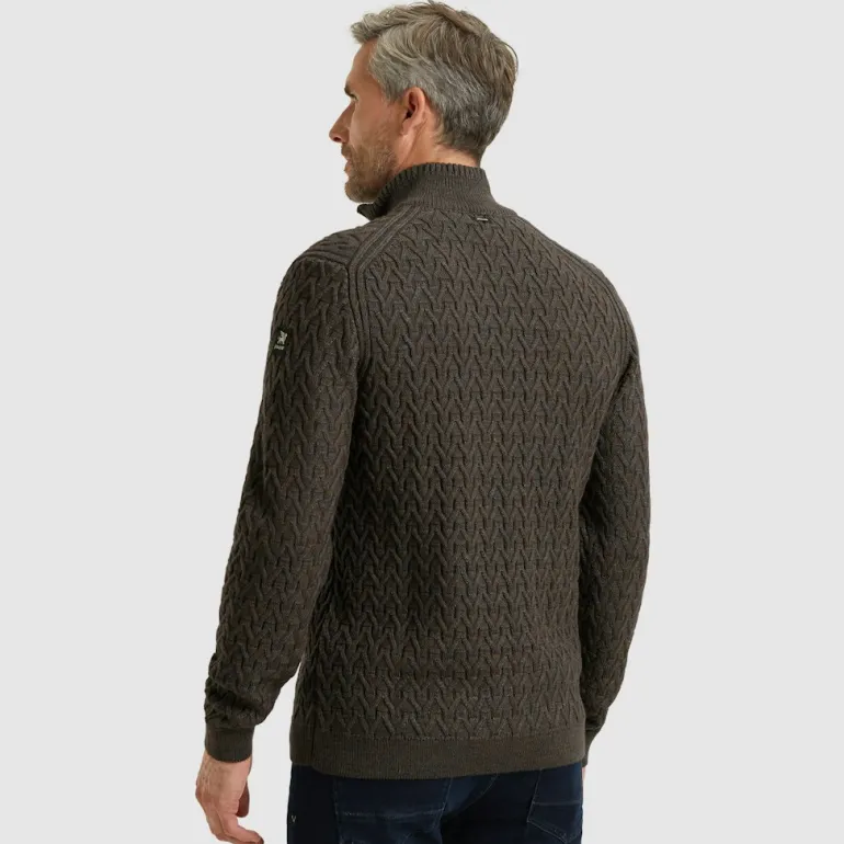 wool blend dark earth