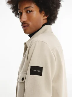 WOOL-BLEND OVERSHIRT bleached stone
