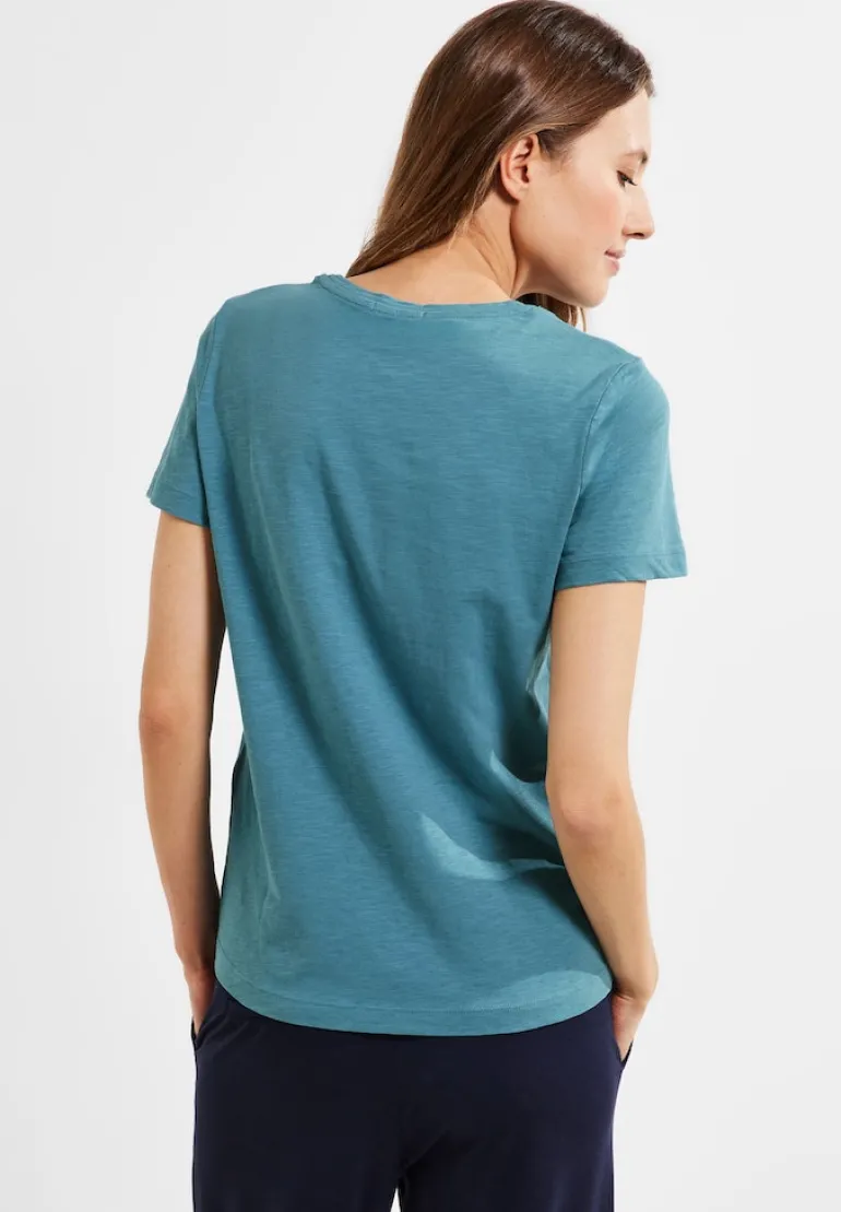 Wordingprint Shirt adriatic blue