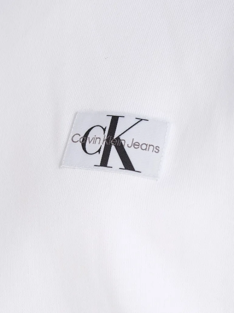 WOVEN LABEL HOODIE bright white