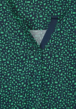Zweifarbiges Tunikashirt celery green