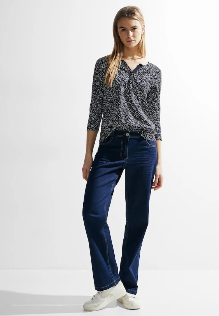 Zweifarbiges Tunikashirt universal blue
