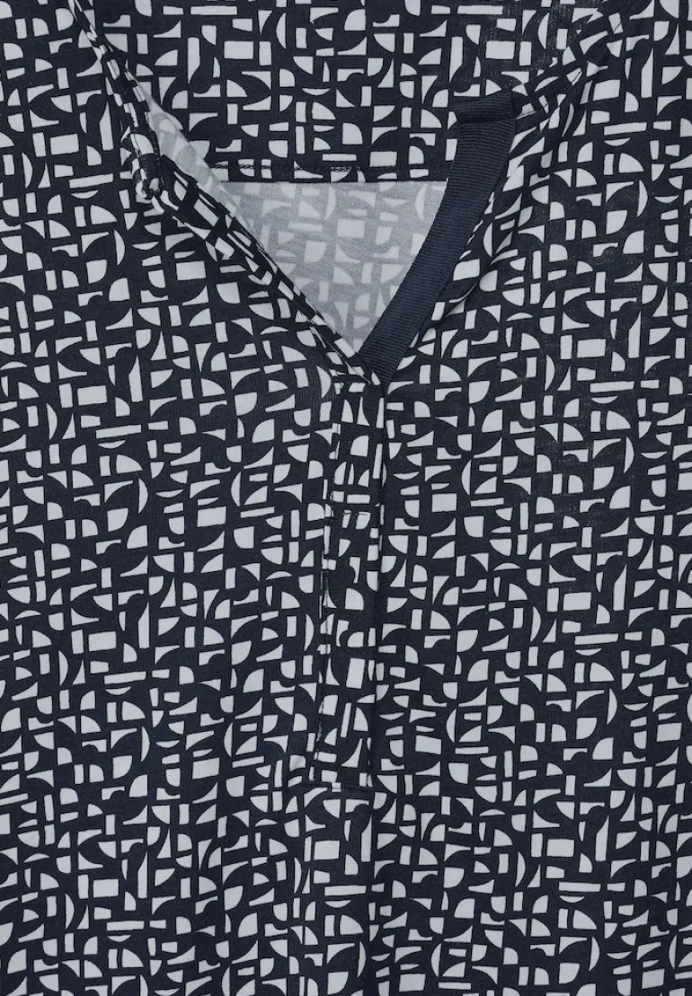 Zweifarbiges Tunikashirt universal blue